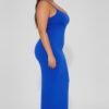 Plus Ribbed Cami Dress with Mermaid Hem Detail