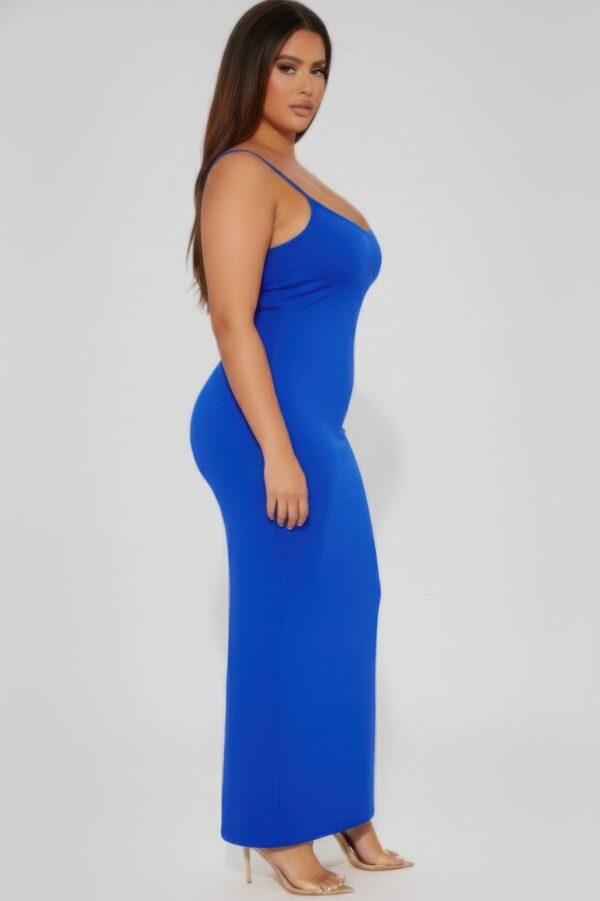 Plus Ribbed Cami Dress with Mermaid Hem Detail