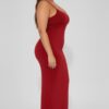 Plus Ribbed Cami Dress with Mermaid Hem Detail
