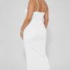 Plus Ribbed Cami Dress with Mermaid Hem Detail