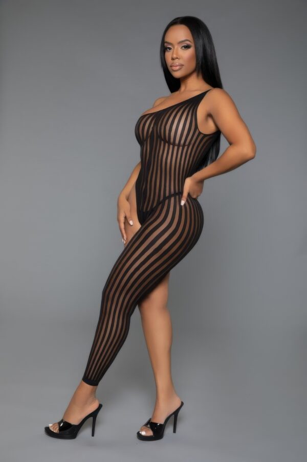 Stealing Hearts Asymmetric One-Shoulder Bodystocking