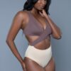 Mia Colorblock One-Piece Swimsuit – Plunging V & Crisscross