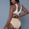 Mia Colorblock One-Piece Swimsuit – Plunging V & Crisscross