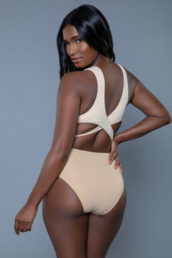 Mia Colorblock One-Piece Swimsuit – Plunging V & Crisscross