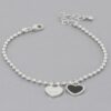 Love Charm Bracelet with Oil-Drop Finish – Dangle Style