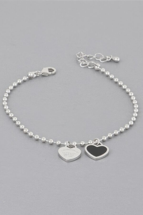Love Charm Bracelet with Oil-Drop Finish – Dangle Style