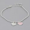 Love Charm Bracelet with Oil-Drop Finish – Dangle Style
