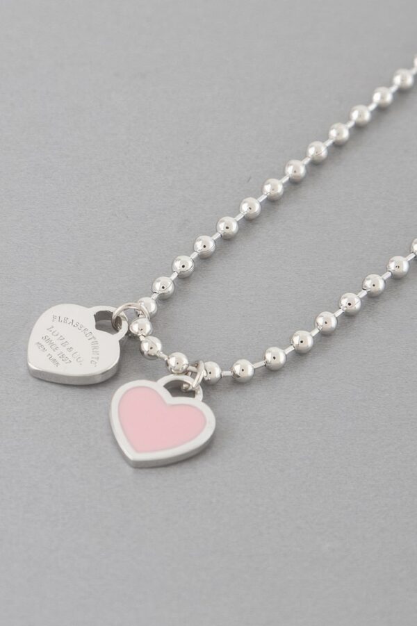 Love Charm Bracelet with Oil-Drop Finish – Dangle Style