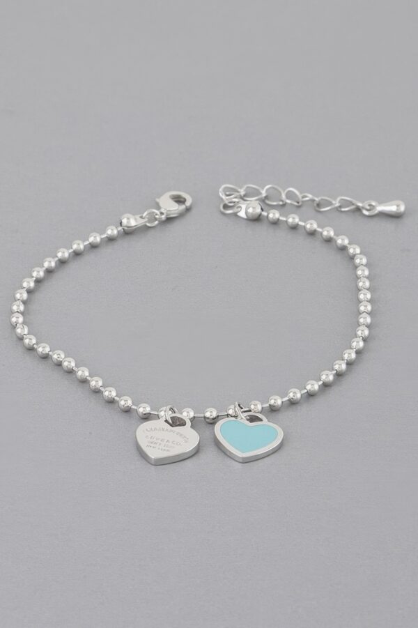 Love Charm Bracelet with Oil-Drop Finish – Dangle Style