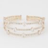 Cubic Rhinestone Stackable Bracelet – 2.5″