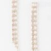 Rhinestone Tassel Statement Earrings – Oversized Drop