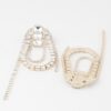 Oval Rhinestone Fringe Earrings – Statement Drops