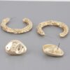 Hammered Twist Hoop Earrings – Mid-Size Hoops