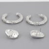 Hammered Twist Hoop Earrings – Mid-Size Hoops