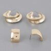 Two-Pair Mini C Hoop Earring Set – 1″ Petite Hoops