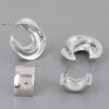 Two-Pair Mini C Hoop Earring Set – 1″ Petite Hoops