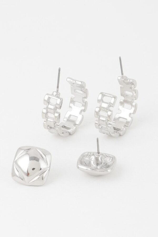 Gold Link Cuff Earrings – Sculptural 1″ Mini Cuffs