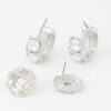 Embellished Zircon Stud Earrings – Petite 0.8″