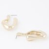 Molten-Effect Sculptural Hoop Earrings – Organic Curves