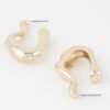 Molten-Effect Sculptural Hoop Earrings – Organic Curves