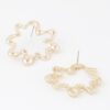 Melting Circular Earrings – Sculptural Polished Circles