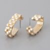 Textured Brass Cuff Earrings – Sculptural Ear Cuffs
