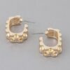 Textured Brass Cuff Earrings – Sculptural Ear Cuffs