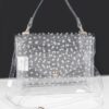 Rhinestone Clear Crossbody Bag – Structured PVC