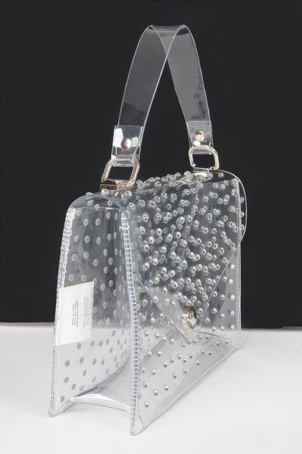Rhinestone Clear Crossbody Bag – Structured PVC