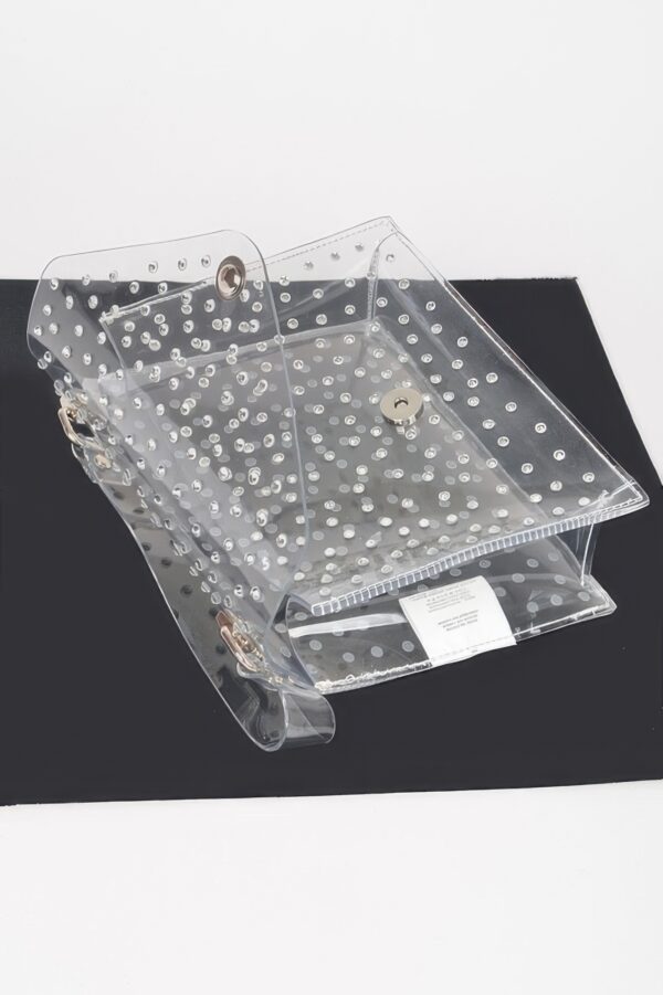 Rhinestone Clear Crossbody Bag – Structured PVC