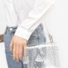 Rhinestone Clear Crossbody Bag – Structured PVC