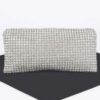 Rhinestone Fringe Metallic Evening Clutch