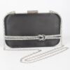 Satin Frame Party Clutch – Mixed Metal Frame