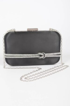 Satin Frame Party Clutch – Mixed Metal Frame