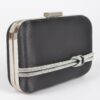 Satin Frame Party Clutch – Mixed Metal Frame