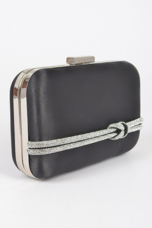 Satin Frame Party Clutch – Mixed Metal Frame