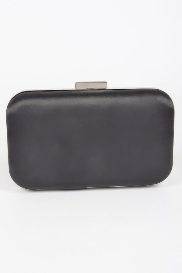 Satin Frame Party Clutch – Mixed Metal Frame