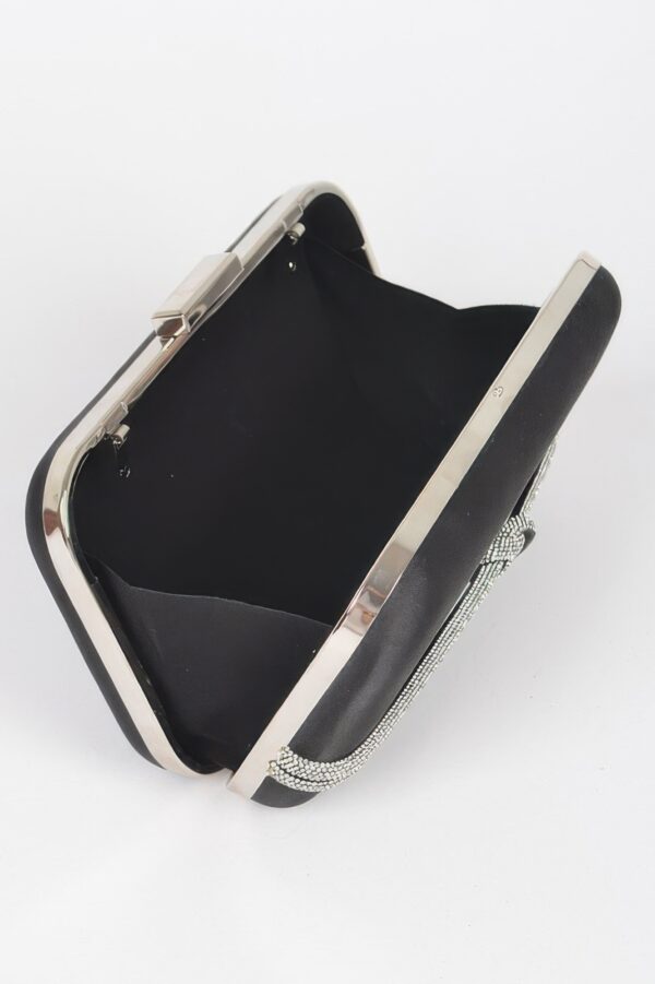 Satin Frame Party Clutch – Mixed Metal Frame