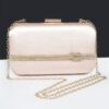 Satin Frame Party Clutch – Mixed Metal Frame