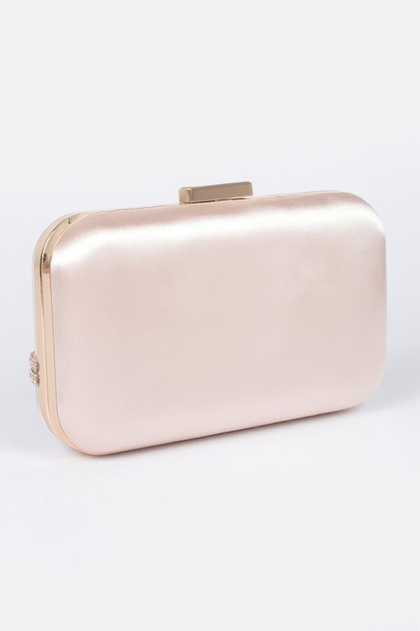 Satin Frame Party Clutch – Mixed Metal Frame