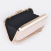 Satin Frame Party Clutch – Mixed Metal Frame