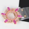 Multi-Stone Buckle Clear PVC Belt – 2″ Wide