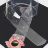 Multi-Stone Buckle Clear PVC Belt – 2″ Wide