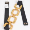 Multi Metal Buckle Elastic Belt – 2.25″ Width