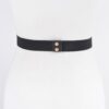 Plus-Size Elastic Belt with Multi-Metal Buckle