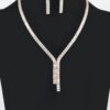 Rhinestone Necklace and Earring Set – 10″ Sparkle