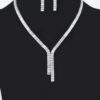 Rhinestone Necklace and Earring Set – 10″ Sparkle