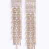 Rhinestone Tassel Earrings – Long Fringe Sparkle