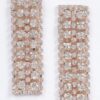 Rhinestone Drop Earrings – Slim Vertical