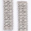 Rhinestone Drop Earrings – Slim Vertical